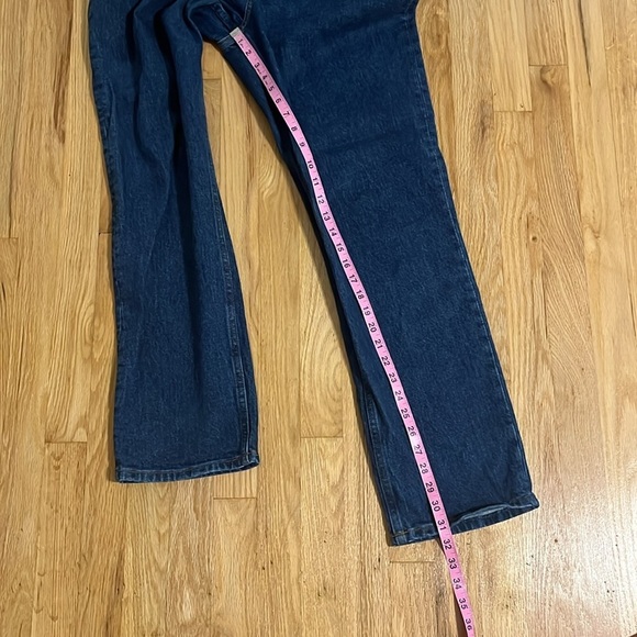 Abercrombie & Fitch The 90s Straight Ultra High Rise Dark Wash Sz 10/30 - Picture 5 of 6